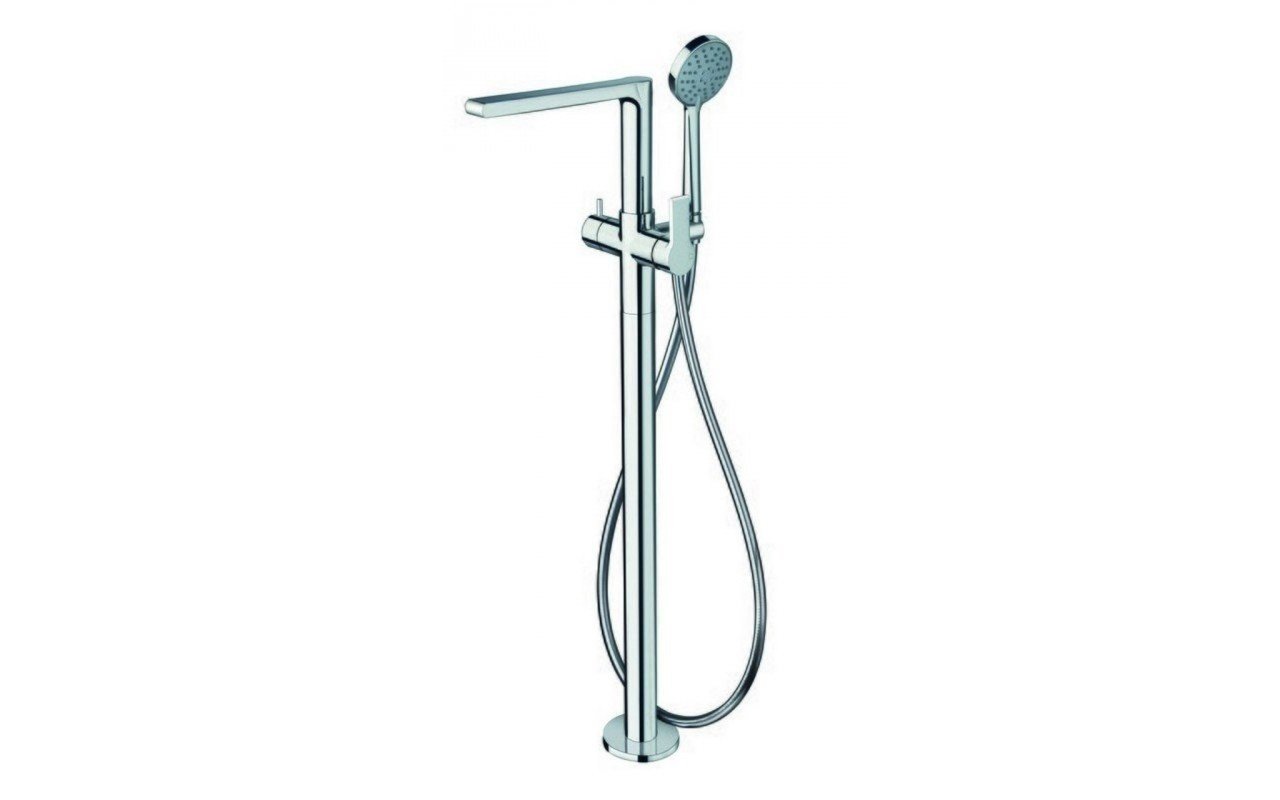 Aquatica Delta Floor Mounted Bath Filler – Chrome picture № 0